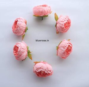 Artificial Peony Flowers Light Pink Color (3)