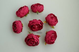 Artificial Peony Flowers Ruby Pink Color (3)