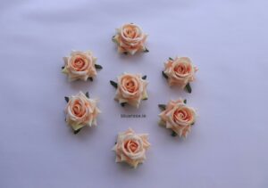 Artificial Velvet Rose Peach Color (1)