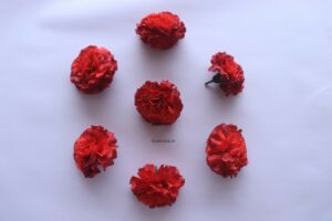 Premium Artificial carnation flower – burgundy color (1)