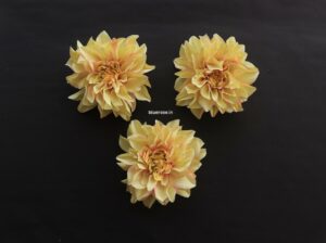 artificial dahlia flowers light yellow (1)