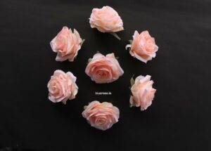 artificial roses pastel peach color (1)